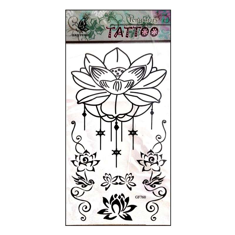 تتو موقت طرح گل کد 1075