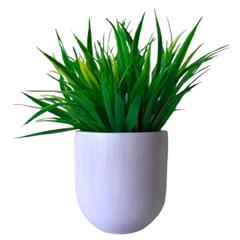 گلدان به همراه گل مصنوعی مدل استوانه رزماری کد 824