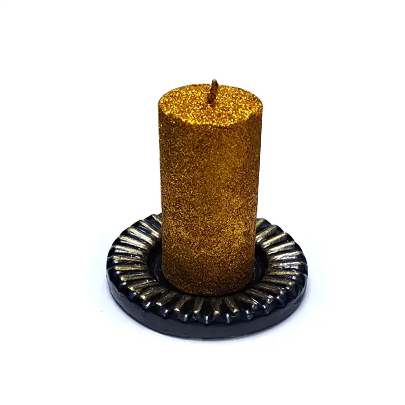 جاشمعی مدل بشقاب طرح خورشید