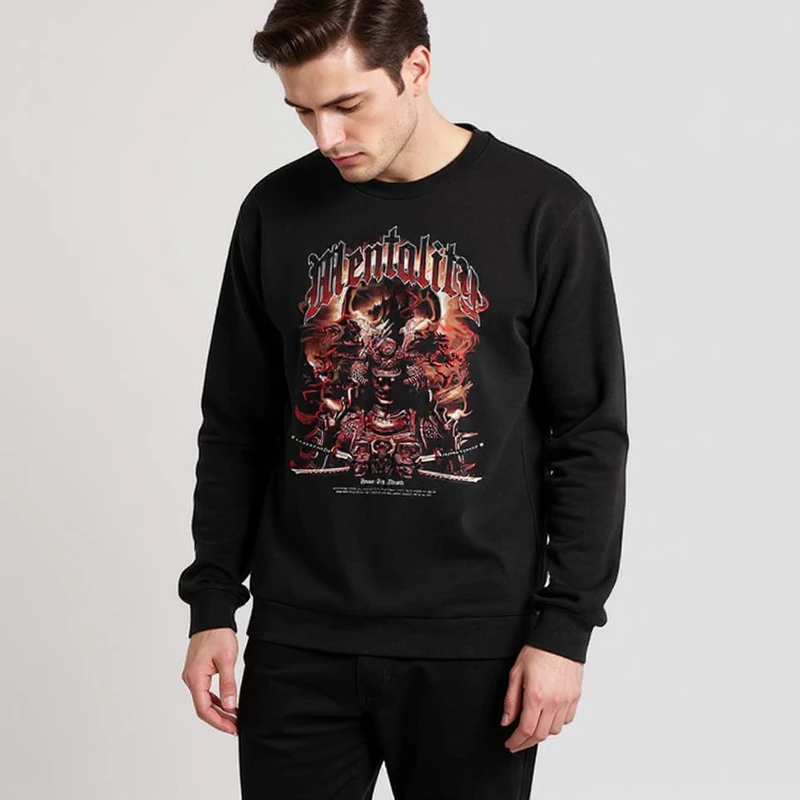 سویشرت مردانه مدل دورس سامورایی ژاپنی کد z115