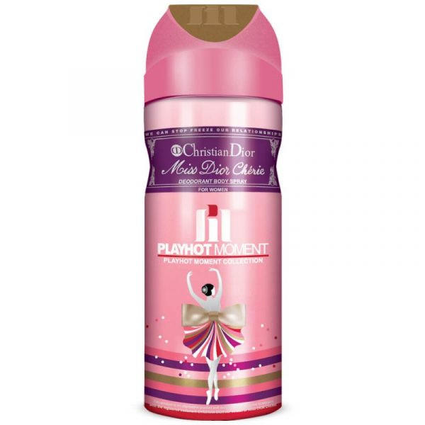 اسپری خوشبو کننده بدن زنانه پلی هات مومنت مدل Christian Dior Miss Dior Cherie حجم 200 میلی لیتر اسپری خوشبو کننده بدن زنانه پلی هات مومنت مدل Christian Dior Miss Dior Cherie حجم 200 میلی لیتر