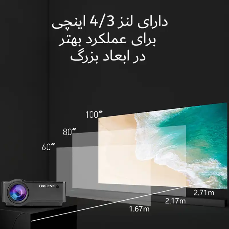 ویدئو پروژکتور النز مدل SD150 Android