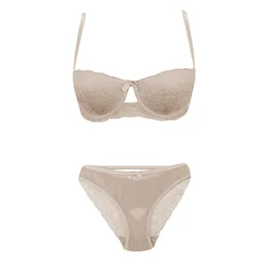 ست شورت و سوتین زنانه تی بی ان مدل فانتزی 122010 رنگ شیری