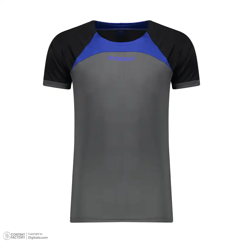 ست تی شرت و شلوارک ورزشی مردانه مدل ریو رنگ مدادی