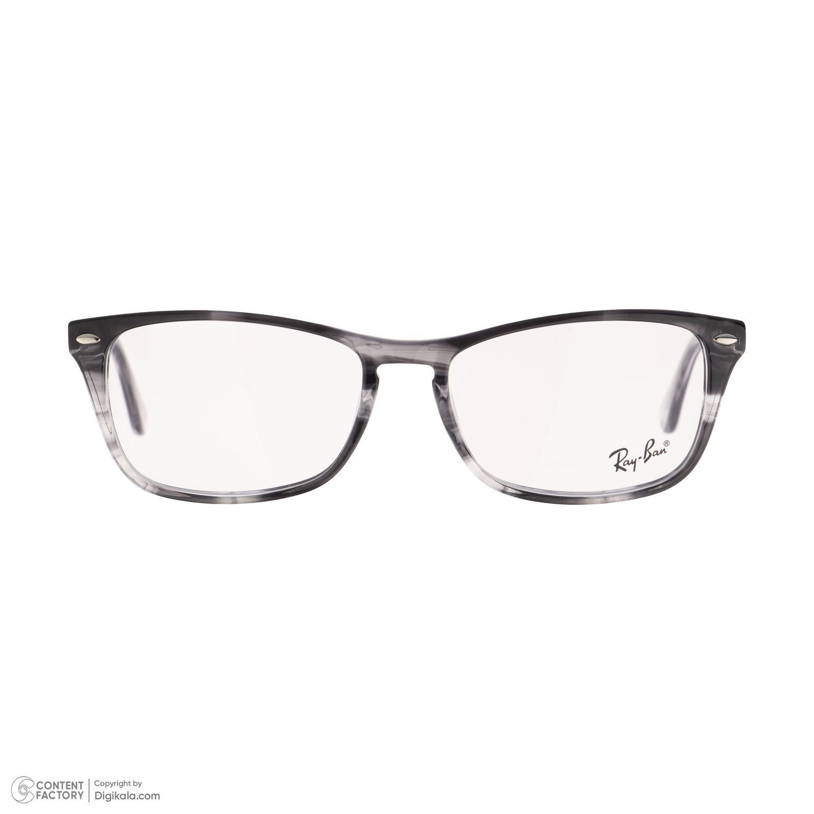 فریم عینک طبی مستطیلی ری بن مدل 0RB5228M-F-8055 مناسب برای صورت گرد، قلب، مثلث و بیضی -  - 5