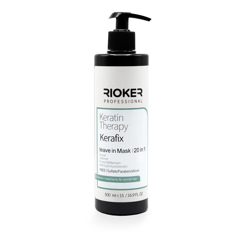 کرم مو تثبیت کننده ریوکر مدل کرافیکس مناسب موهای رنگ شده و کراتین شده حجم ۵۰۰ میلی لیتر