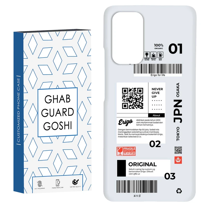 کاور قاب گارد گوشی طرح بلیط ژاپن کد Dimo-498 مناسب برای گوشی موبایل شیائومی Redmi Note 9 4G / Redmi 9T