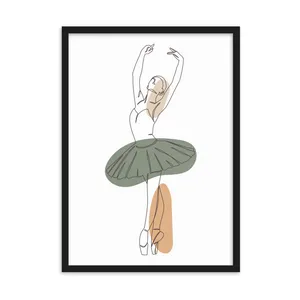   Minimal Wall Art Girl Design Code 2696