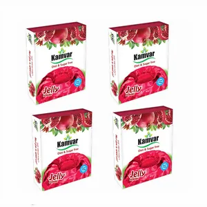 پودر ژله انار بدون قند کامور بسته 4 عددی