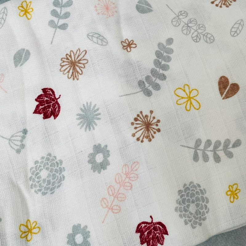 ملحفه کودک ویپو مدل MuslinBloom سایز 75x75 سانتی متر