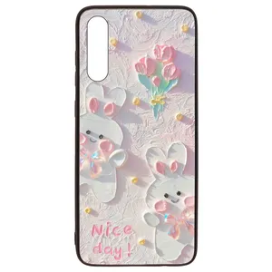 کاور قاب گارد گوشی طرح گل کد TPU-214 مناسب برای گوشی موبایل سامسونگ Galaxy A70 / A70s