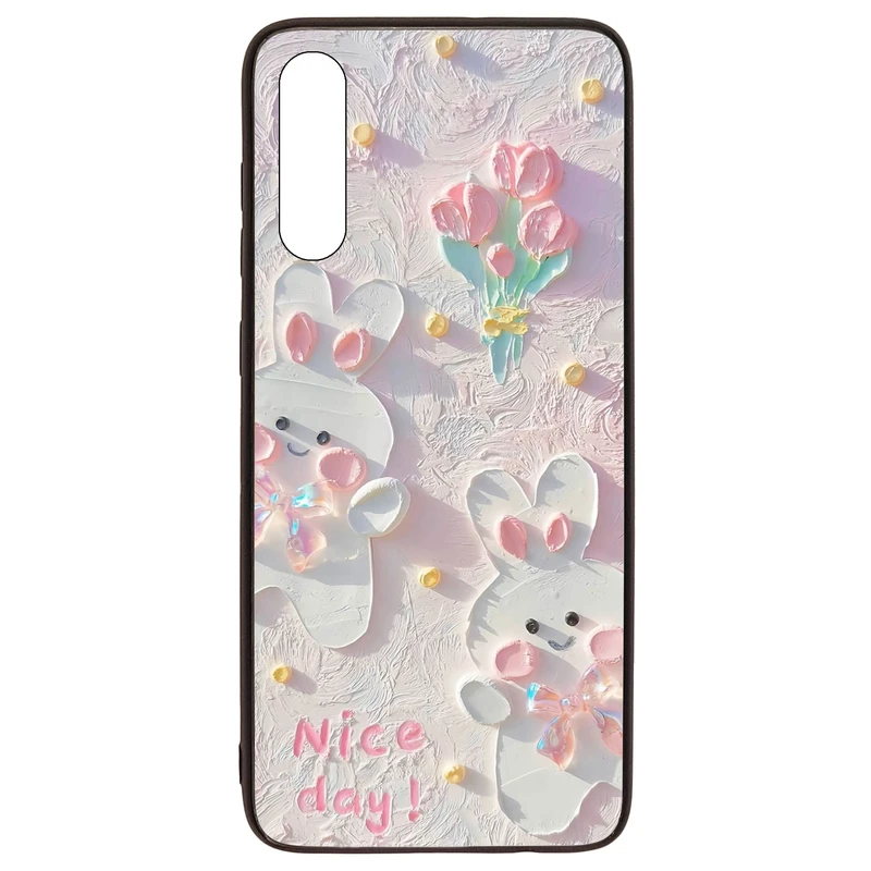 کاور قاب گارد گوشی طرح گل کد TPU-214 مناسب برای گوشی موبایل سامسونگ Galaxy A70 / A70s