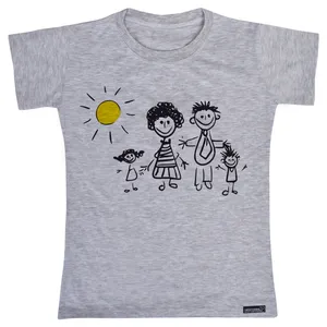 تی شرت آستین کوتاه پسرانه 27 مدل Family Painting کد MH781