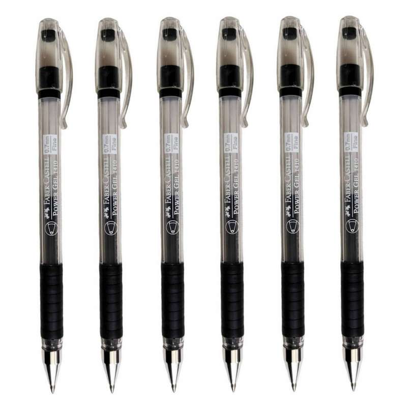 روان نویس فابر کاستل مدل POWER GEL 0.7 بسته 6 عددی