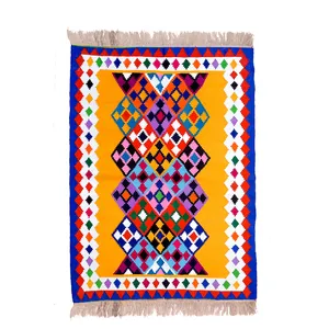 گلیم دستباف یک و نیم متری مدل قشقایی کد 01