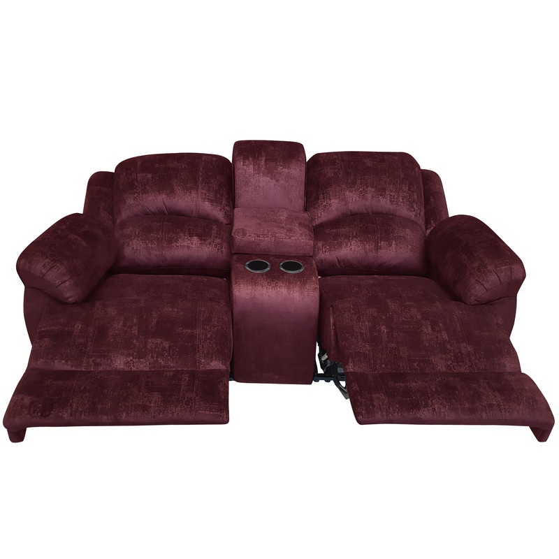 مبل دونفره آقای تشک مدل ریلکسی مکانیکی کد C2 به همراه کنسول