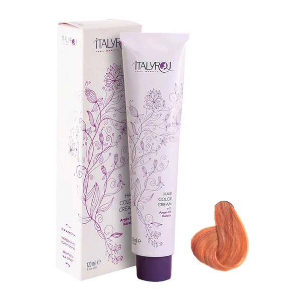 رنگ مو ایتالی رژ شماره Roj.4 حجم 120 میلی لیتر رنگ سولار