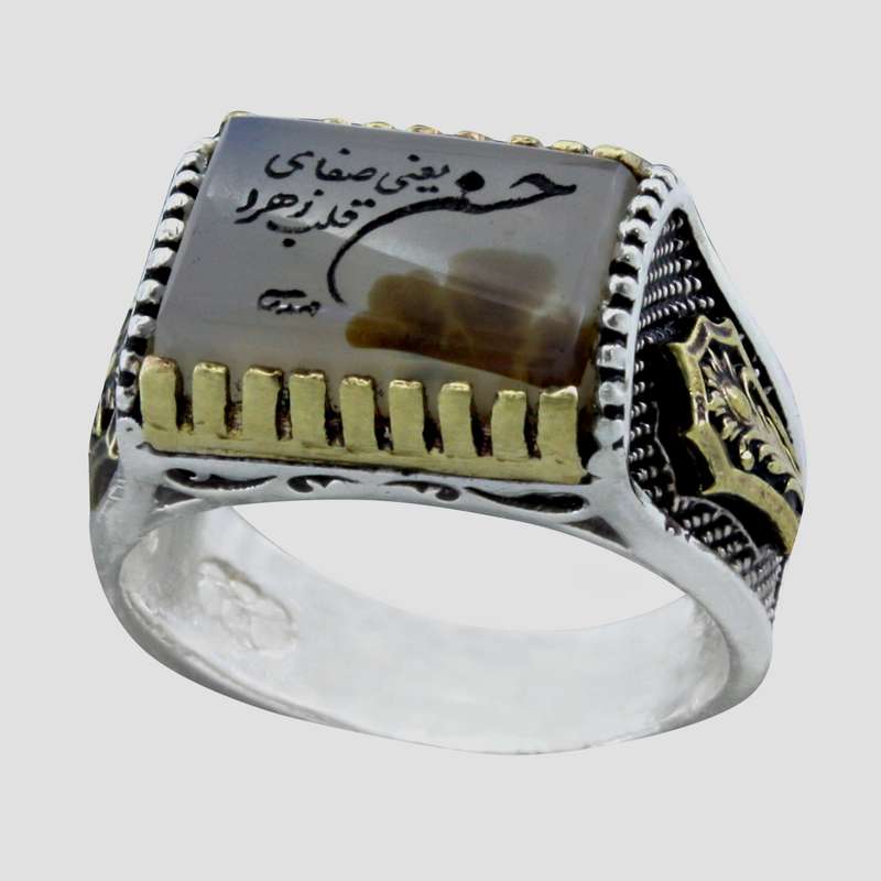 انگشتر نقره مردانه مدل شجر خطی کد x3