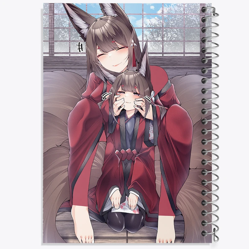 دفتر ژورنال نویسی 50 برگ خندالو مدل نقطه ای طرح بازی آزور لین (Azur Lane) کد 34283