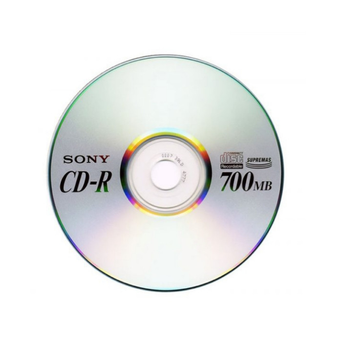 سی دی خام سونی مدل CD-R بسته ۱۰۰ عددی