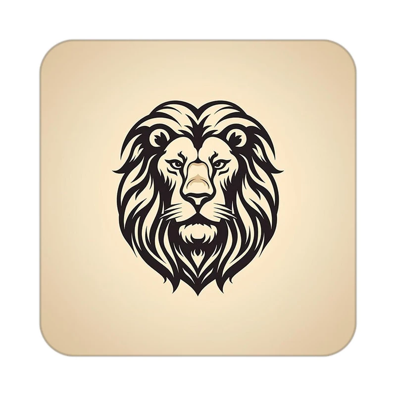 زیر لیوانی کاکتی طرح شیر مدل mp24095