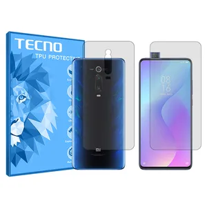 Tecno HyGEL modern clear screen protector suitable for Xiaomi Mi 9T mobile phone along with back protector