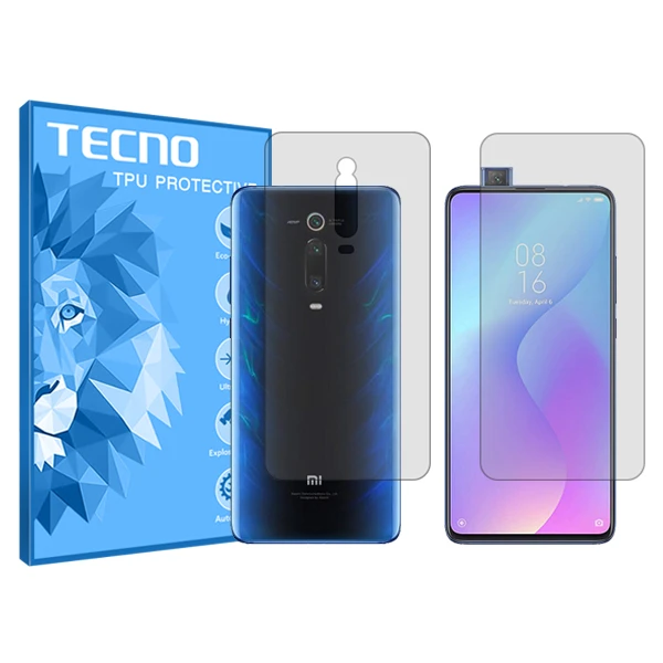محافظ صفحه نمایش شفاف تکنو مدل HyGEL مناسب برای گوشی موبایل شیائومی Mi 9T به همراه محافظ پشت گوشی
