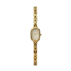 ساعت مچی عقربه‌ای کوارتز زنانه مدل بیضی کلاسیک کد 165B