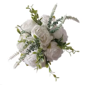 دسته گل مصنوعی ویزدم مدل پیونی WD2305