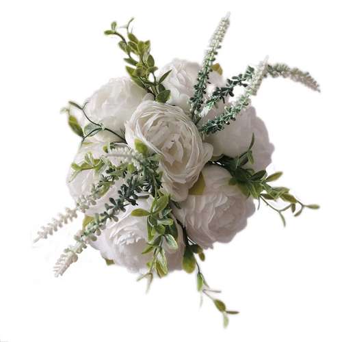 دسته گل مصنوعی ویزدم مدل پیونی WD2305