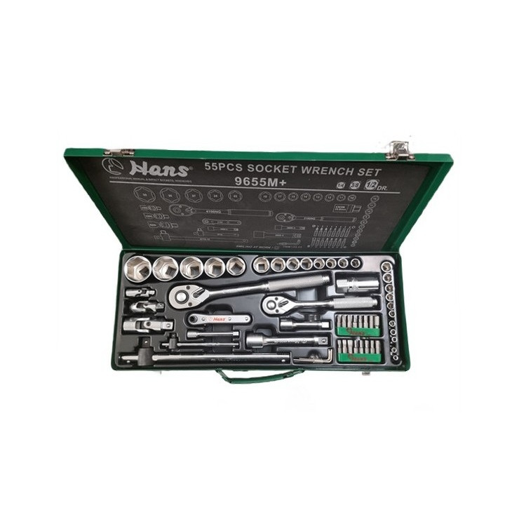 جعبه بکس هنس مدل +9655M مجموعه 55 عددی جعبه بکس هنس مدل +9655M مجموعه 55 عددی