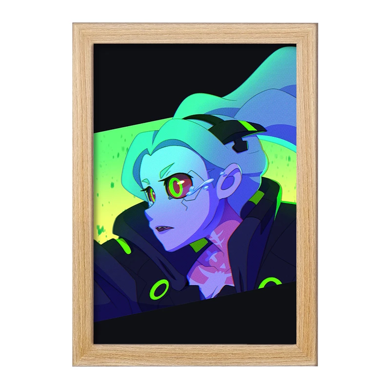 تابلو خندالو مدل ربکا انیمه سایبرپانک کد 23994