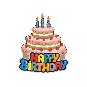 برچسب لپ تاپ پویا مارکت طرح کیک تولد کد 1556