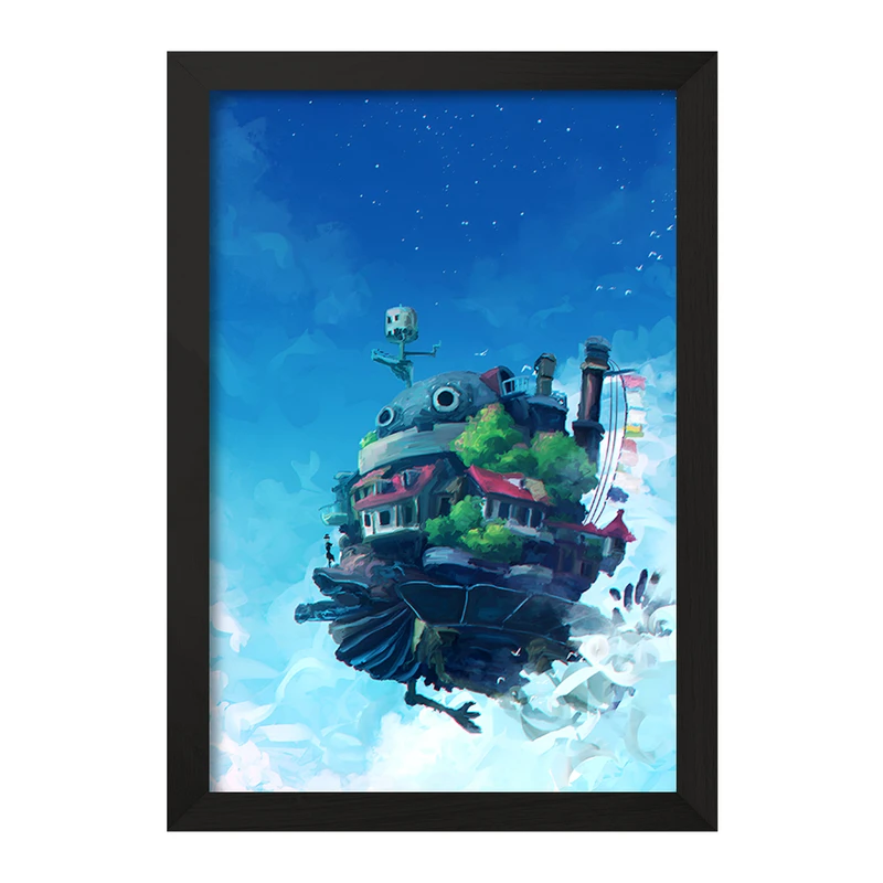 تابلو خندالو مدل انیمه قلعه متحرک هاول کد F9066