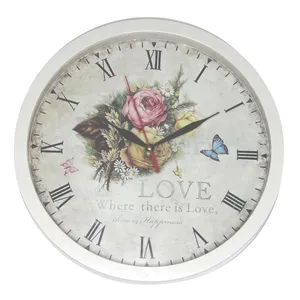 ساعت دیواری طرح گل مدل 1194