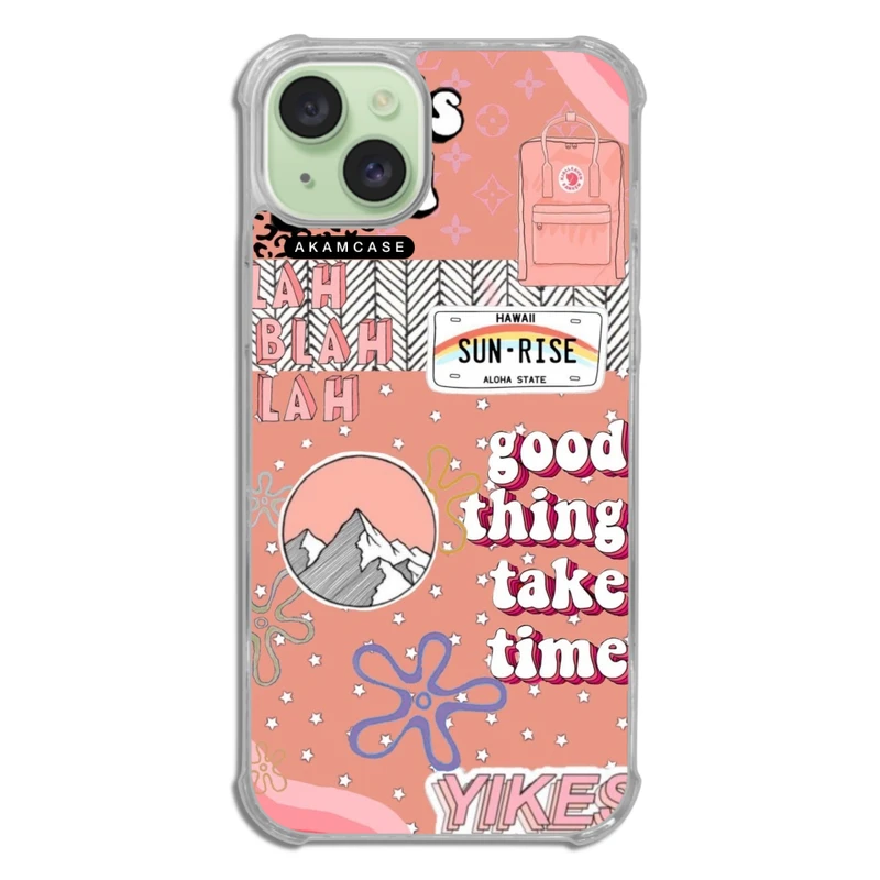 کاور آکام مدل AMCWTA15PLUS-GOOD VIBES16 مناسب برای گوشی موبایل اپل iPhone 15 Plus