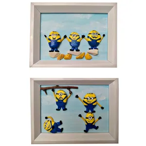 تابلو کودک و نوزاد مدل مینیون ها بسته 2 عددی
