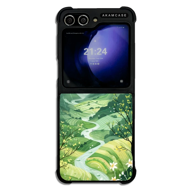 کاور آکام مدل AMC-WSGZFLIP5-NATURE-15 مناسب برای گوشی موبایل سامسونگ Galaxy Z Flip 5