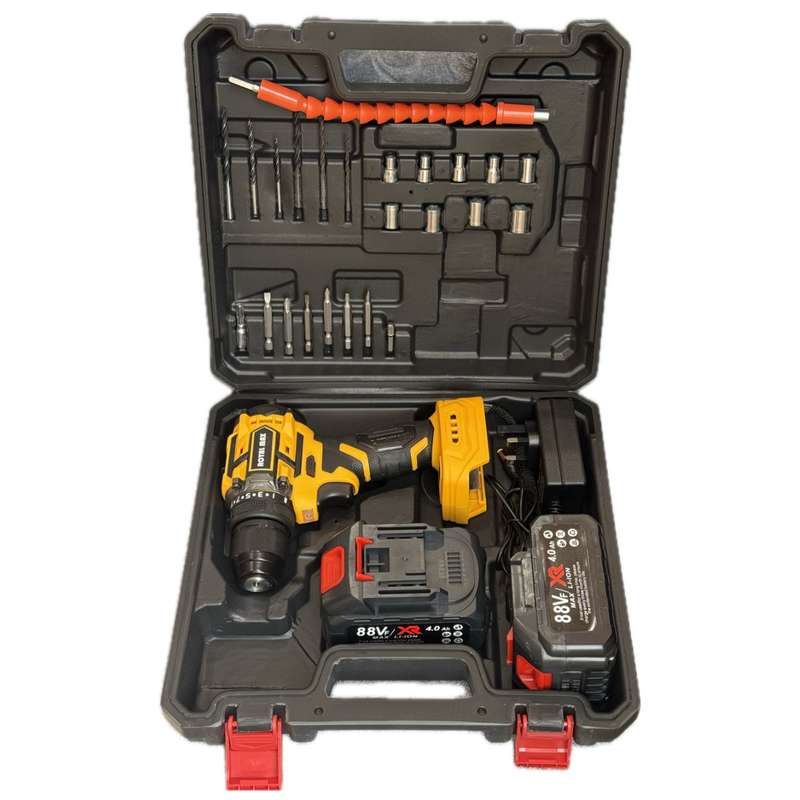 دریل پیچ گوشتی شارژی براشلس رویال مکس مدل BRSH88V مجموعه 50 عددی دریل پیچ گوشتی شارژی براشلس رویال مکس مدل BRSH88V مجموعه 50 عددی