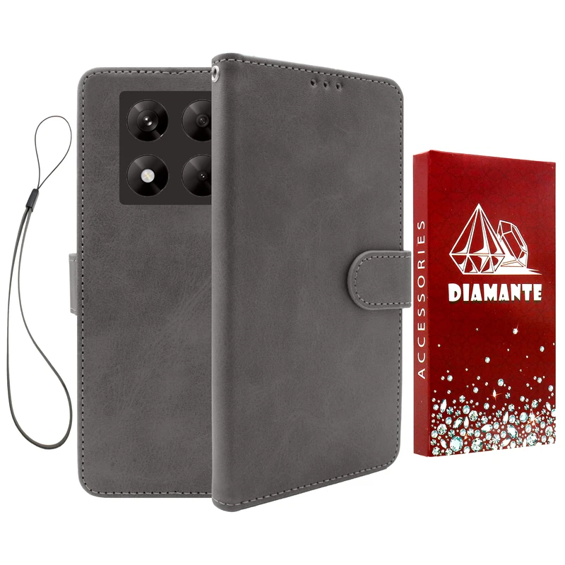 کیف کلاسوری دیامانته مدل Chanta Rd مناسب برای گوشی موبایل شیائومی Redmi Note 14 Pro 4G به همراه بندآویز