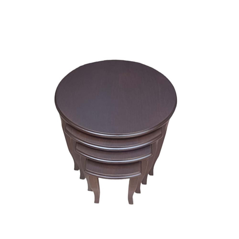 میز عسلی مدل TM180 بدون کشو مجموعه 4 عددی