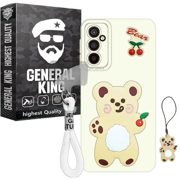 کاور ژنرال کینگ مدل B-Gilasi21 مناسب برای گوشی موبایل سامسونگ Galaxy M52 به همراه بند آویز