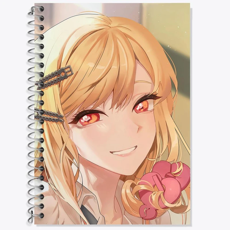 دفتر زبان 50 برگ خندالو مدل دو خط طرح کیتاگاوا انیمه مای درس آپ دارلینگ کد 23845