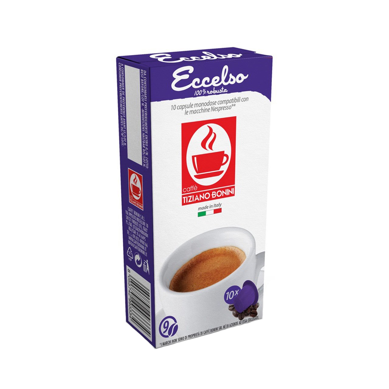 کپسول قهوه تیزیانو بونینی مدل Eccelso