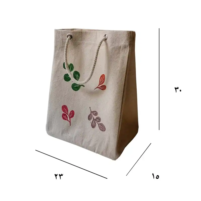 ساک دستی مدل برگ های رنگی