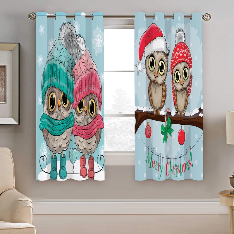 پرده نیروانا طرح جغد کودک مدل مخمل کد 4129 سایز 140×200 سانتی متر