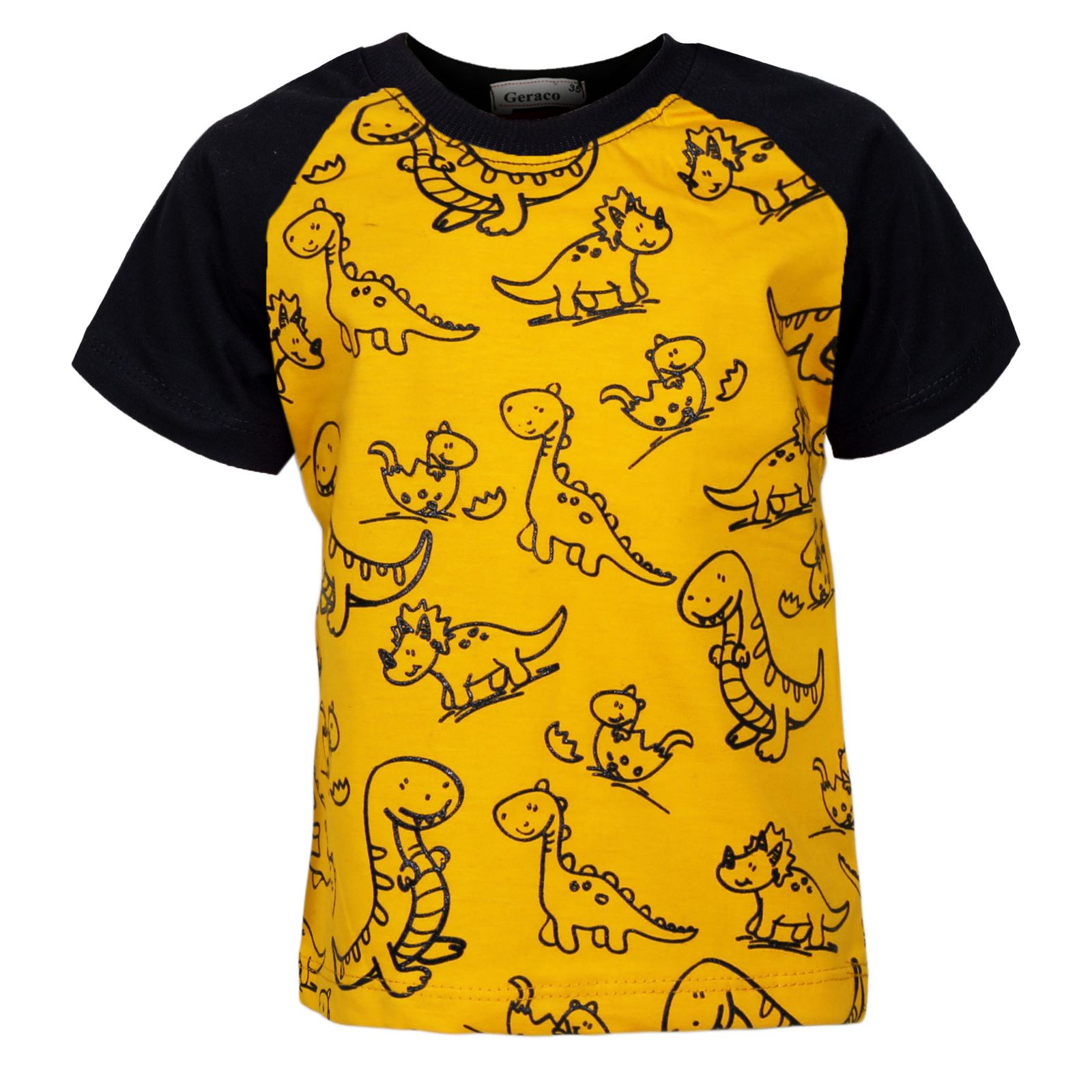 ست تی شرت و شلوارک پسرانه مدل Kind dinosaurs - - 10