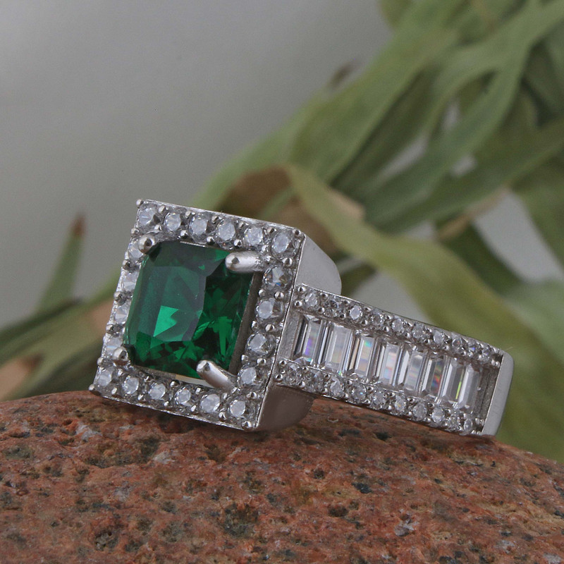 انگشتر نقره زنانه بازرگانی میلادی مدل سنگ کوارتز نگین برلیان بدون ریزش ابکاری رادیوم کد AWR_1530