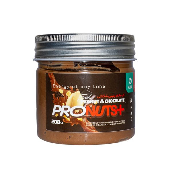 کره بادام زمینی شکلاتی پروناتسپلاس - 208 گرم