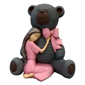 مجسمه مدل خرس و دختر کد 312 Bear-Girl